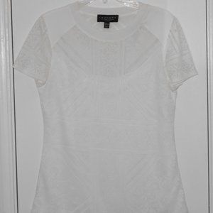 White Lace Blouse from Laundry by Shelli Segal